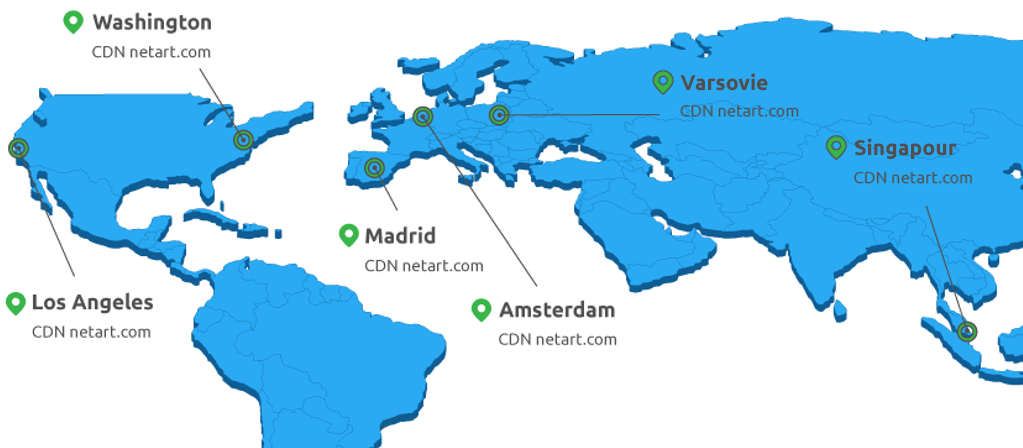 Mapa CDN World - netart.com