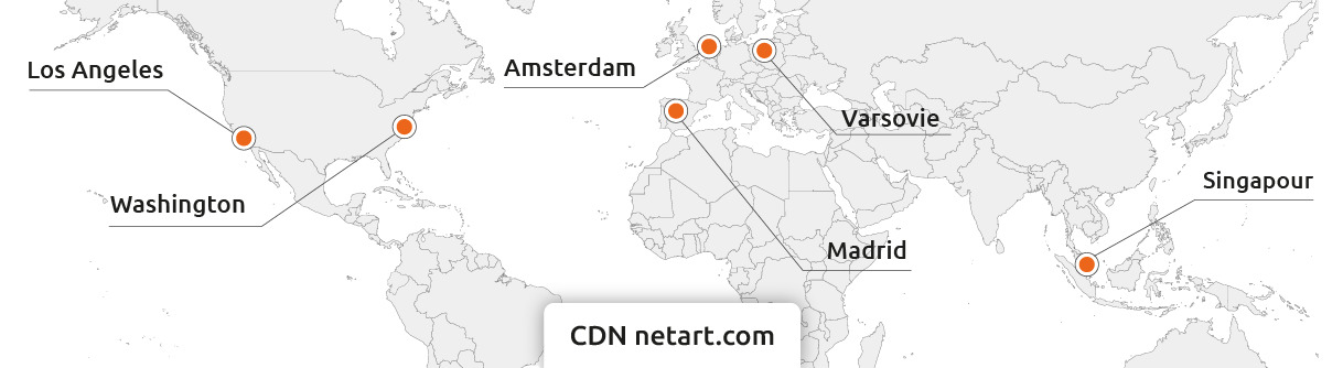 Mapa CDN Europa - netart.com