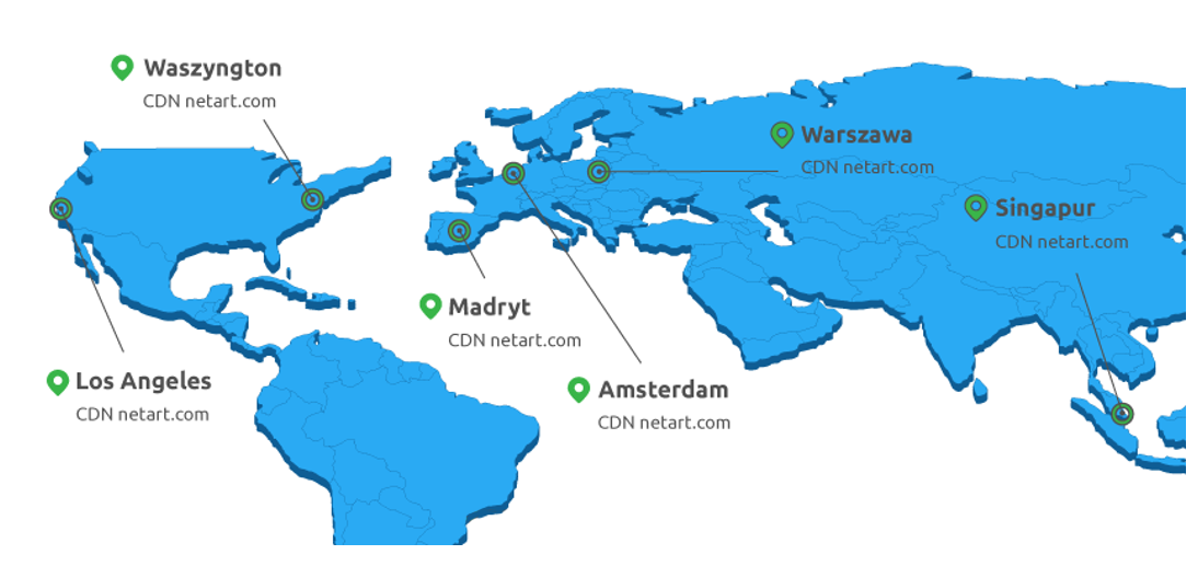 Mapa CDN World - netart.com