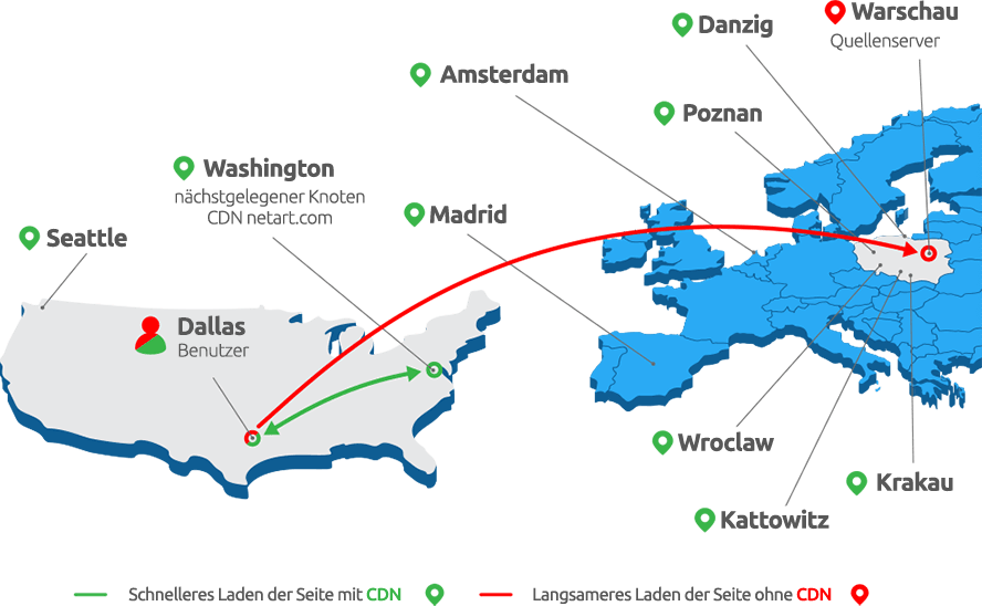 Mapa CDN USA - netart.com