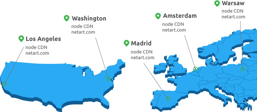 Mapa CDN World - netart.com